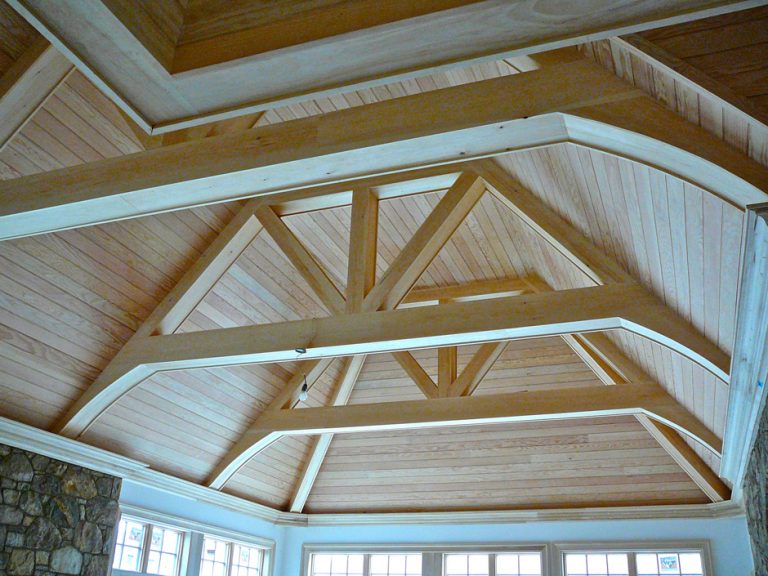 Douglas Fir Ceiling Paneling Poplar Beam Wraps And Crown Moulding Cochrans Lumber 9465