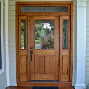 Custom Oak entry door